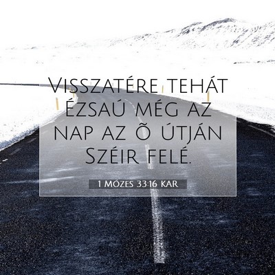 1 Mózes 33:16 Bibliai vers magyarázata