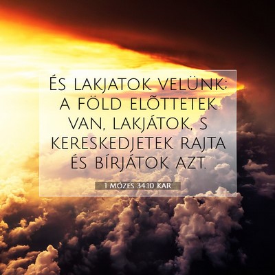 1 Mózes 34:10 Bibliai vers magyarázata