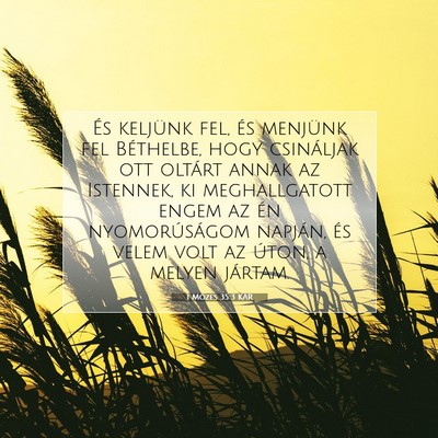 1 Mózes 35:3 KAR Bibliai verskép