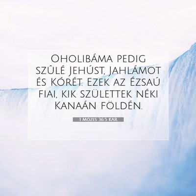 1 Mózes 36:5 Bibliai vers magyarázata