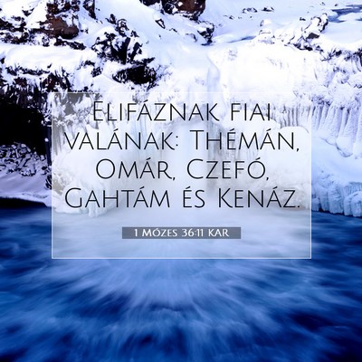 1 Mózes 36:11 Bibliai vers magyarázata