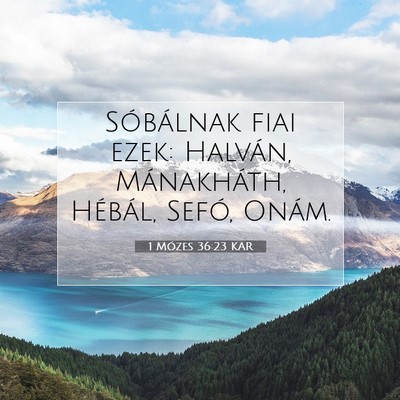 1 Mózes 36:23 Bibliai vers magyarázata