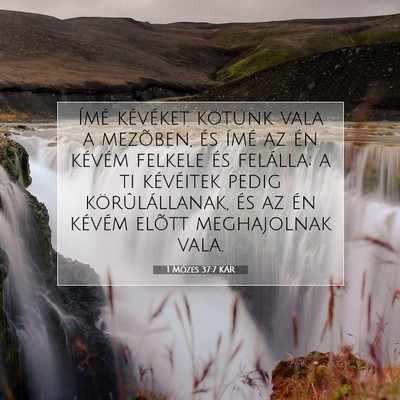 1 Mózes 37:7 KAR Bibliai verskép