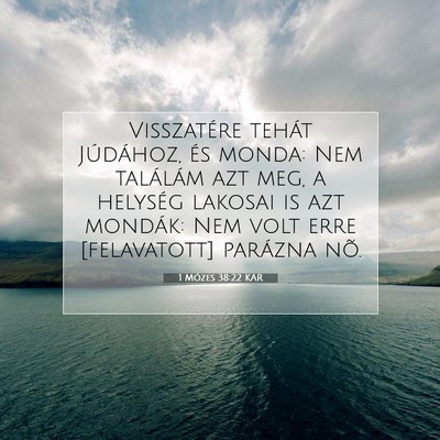 1 Mózes 38:22 Bibliai vers magyarázata