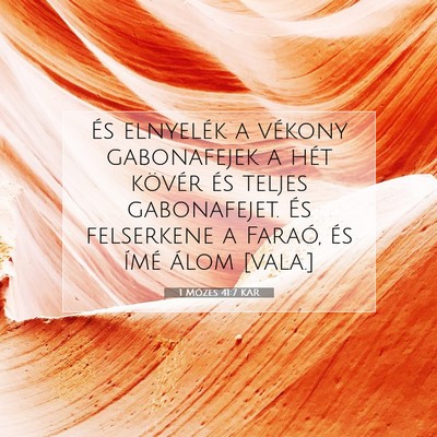 1 Mózes 41:7 Bibliai vers magyarázata