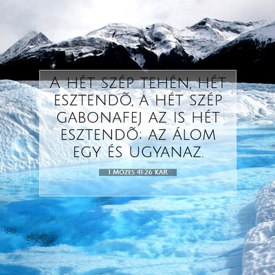 1 Mózes 41:26 Bibliai vers magyarázata