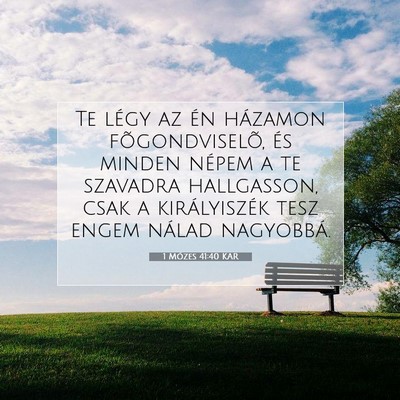 1 Mózes 41:40 Bibliai vers magyarázata