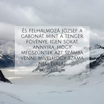 1 Mózes 41:49 Bibliai vers magyarázata
