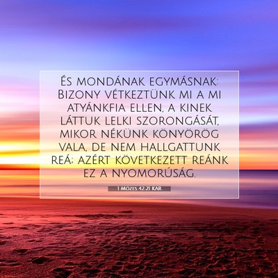 1 Mózes 42:21 Bibliai vers magyarázata