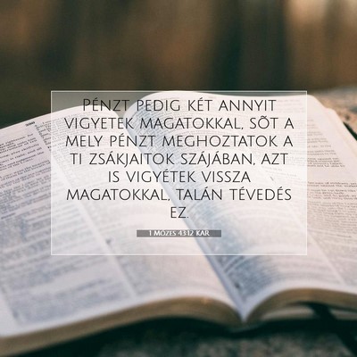 1 Mózes 43:12 Bibliai vers magyarázata