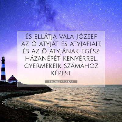 1 Mózes 47:12 Bibliai vers magyarázata