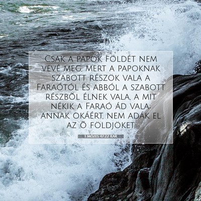 1 Mózes 47:22 Bibliai vers magyarázata