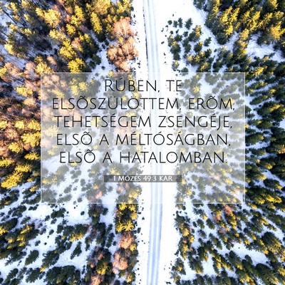 1 Mózes 49:3 Bibliai vers magyarázata
