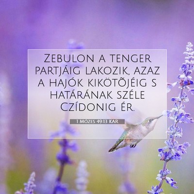 1 Mózes 49:13 Bibliai vers magyarázata