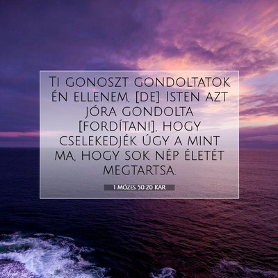 1 Mózes 50:20 KAR Bibliai verskép