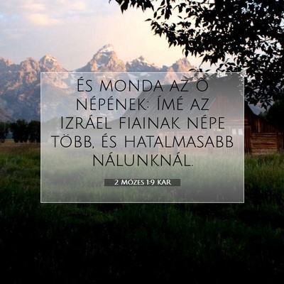 2 Mózes 1:9 Bibliai vers magyarázata
