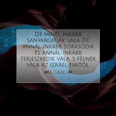 2 Mózes 1:12 Bibliai vers magyarázata