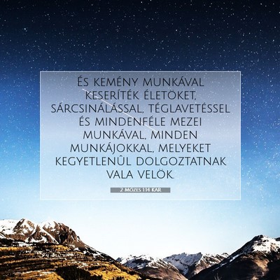 2 Mózes 1:14 Bibliai vers magyarázata