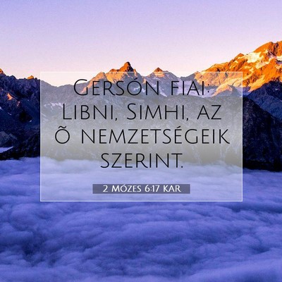 2 Mózes 6:17 KAR Bibliai verskép