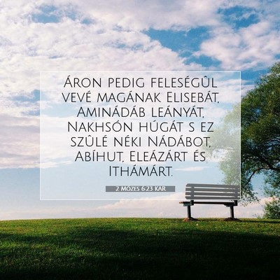 2 Mózes 6:23 KAR Bibliai verskép