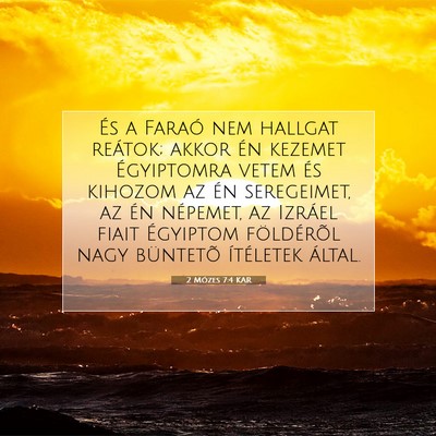 2 Mózes 7:4 KAR Bibliai verskép