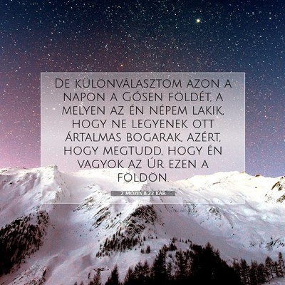 2 Mózes 8:22 KAR Bibliai verskép