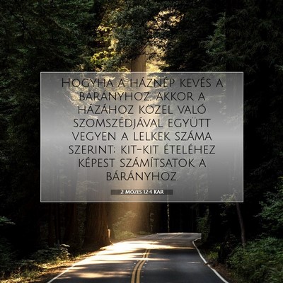 2 Mózes 12:4 KAR Bibliai verskép