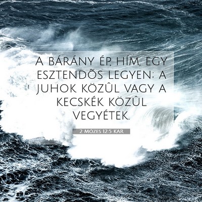 2 Mózes 12:5 KAR Bibliai verskép