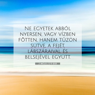 2 Mózes 12:9 Bibliai vers magyarázata