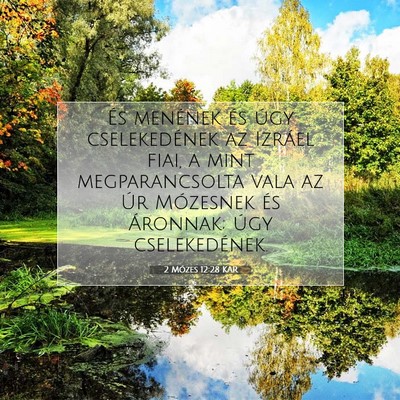 2 Mózes 12:28 KAR Bibliai verskép