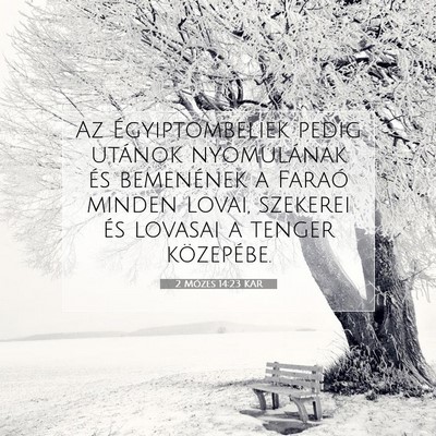 2 Mózes 14:23 KAR Bibliai verskép