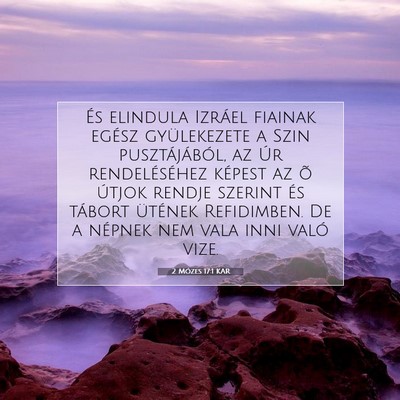 2 Mózes 17:1 KAR Bibliai verskép