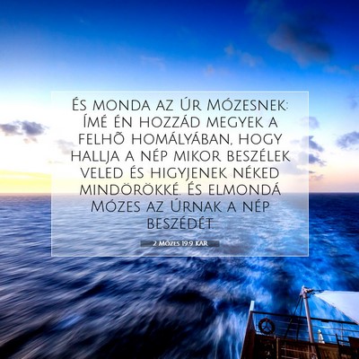 2 Mózes 19:9 KAR Bibliai verskép
