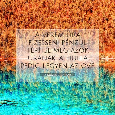 2 Mózes 21:34 KAR Bibliai verskép
