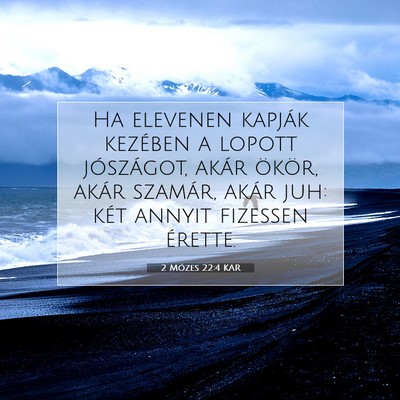 2 Mózes 22:4 KAR Bibliai verskép