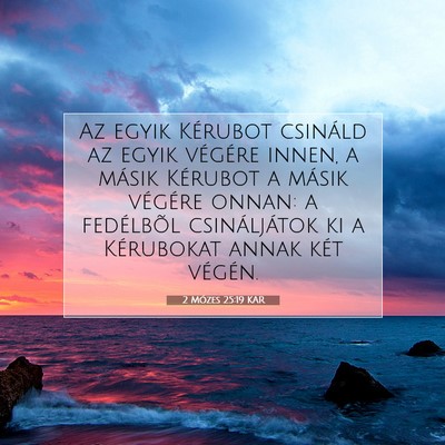 2 Mózes 25:19 Bibliai vers magyarázata