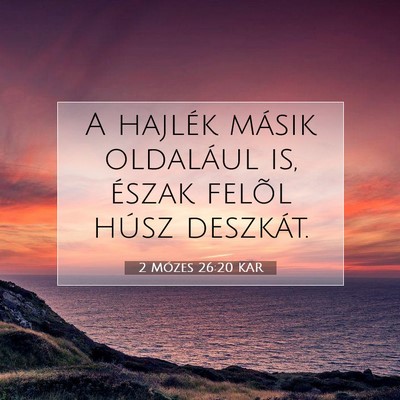 2 Mózes 26:20 Bibliai vers magyarázata
