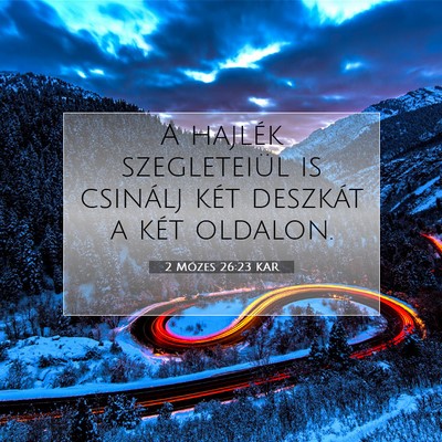 2 Mózes 26:23 KAR Bibliai verskép