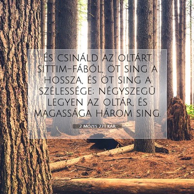 2 Mózes 27:1 KAR Bibliai verskép