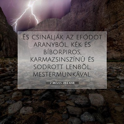 2 Mózes 28:6 KAR Bibliai verskép
