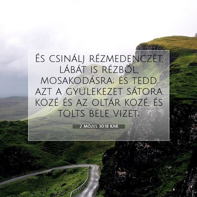 2 Mózes 30:18 KAR Bibliai verskép