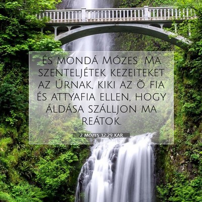 2 Mózes 32:29 KAR Bibliai verskép