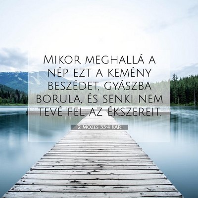 2 Mózes 33:4 KAR Bibliai verskép