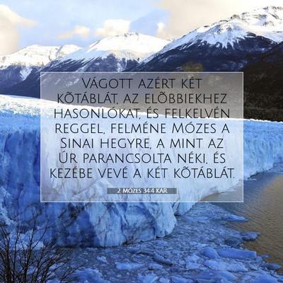 2 Mózes 34:4 KAR Bibliai verskép