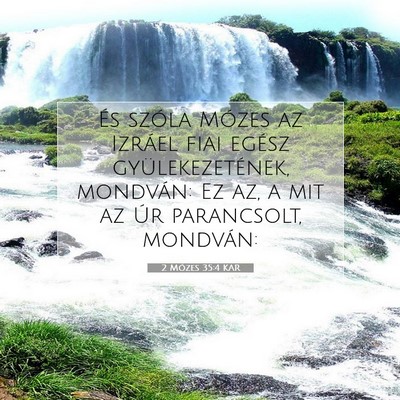 2 Mózes 35:4 Bibliai vers magyarázata