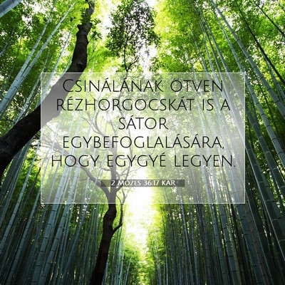2 Mózes 36:17 KAR Bibliai verskép