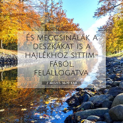 2 Mózes 36:19 KAR Bibliai verskép