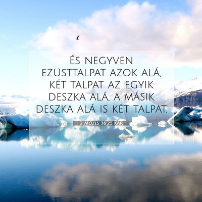 2 Mózes 36:25 Bibliai vers magyarázata