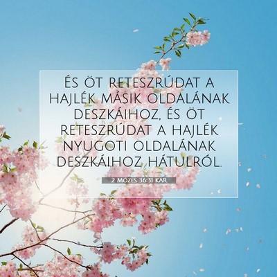 2 Mózes 36:31 KAR Bibliai verskép