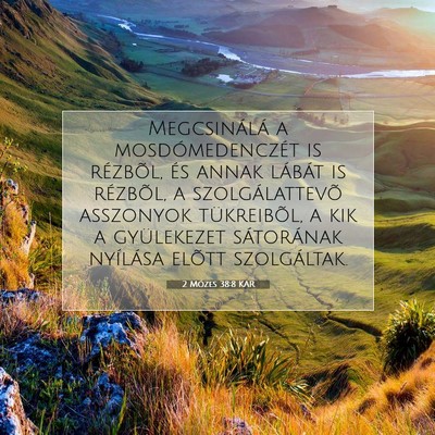 2 Mózes 38:8 KAR Bibliai verskép